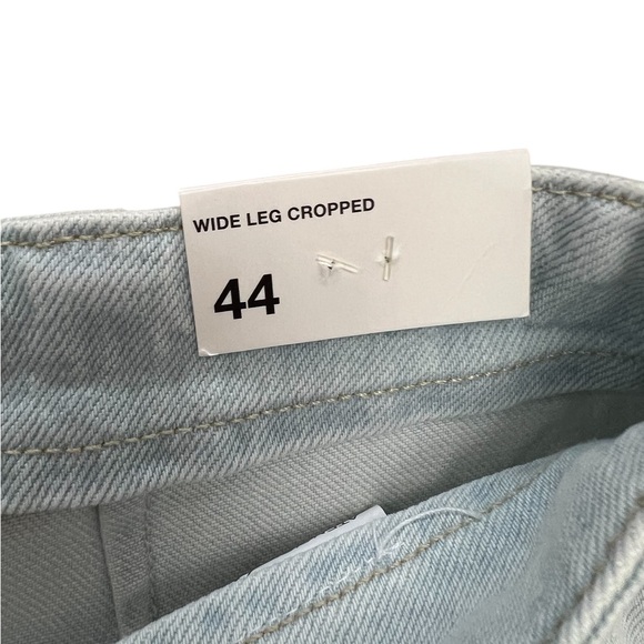 ZARA NWT Wide-Leg LIGHT BLUE Denim Pants - Picture 6 of 10